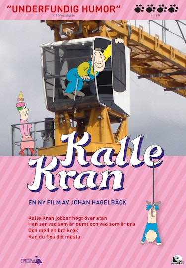 Kalle sitter i sin kran